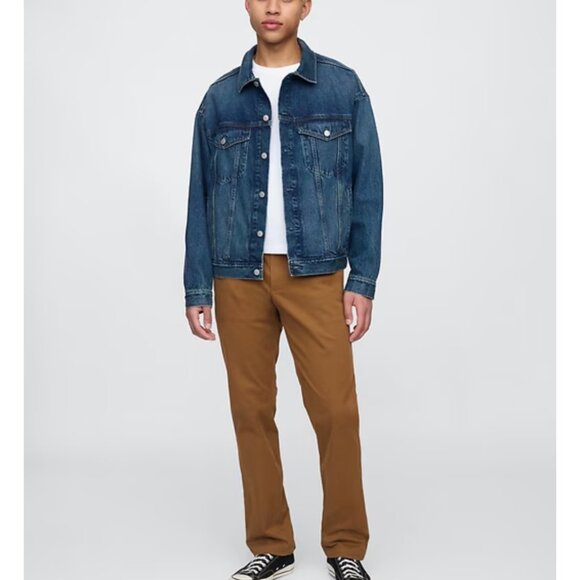 Gap Men’s Slim-fit-Straight-leg brown pants 31x30 - Picture 7 of 7